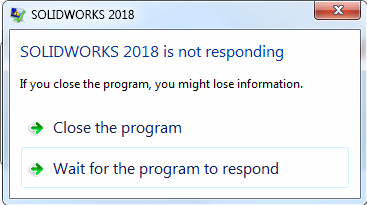Microsoft Windows Process Not Responding